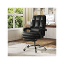 Leather Ergonomic Office Chair With Adjustable Swivel Seat