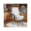 Leather Ergonomic Office Chair With Adjustable Swivel Seat