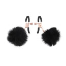Sex And Mischief Puff Nipple Clamps Black Gold Nipple Clamps Set Of 2
