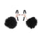 Sex And Mischief Puff Nipple Clamps Black Gold Nipple Clamps Set Of 2