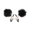 Sex And Mischief Puff Nipple Clamps Black Gold Nipple Clamps Set Of 2