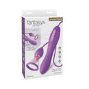 Fantasy For Her Pleasure Purple Vibrator With Flicking Stimulator