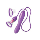 Fantasy For Her Pleasure Purple Vibrator With Flicking Stimulator