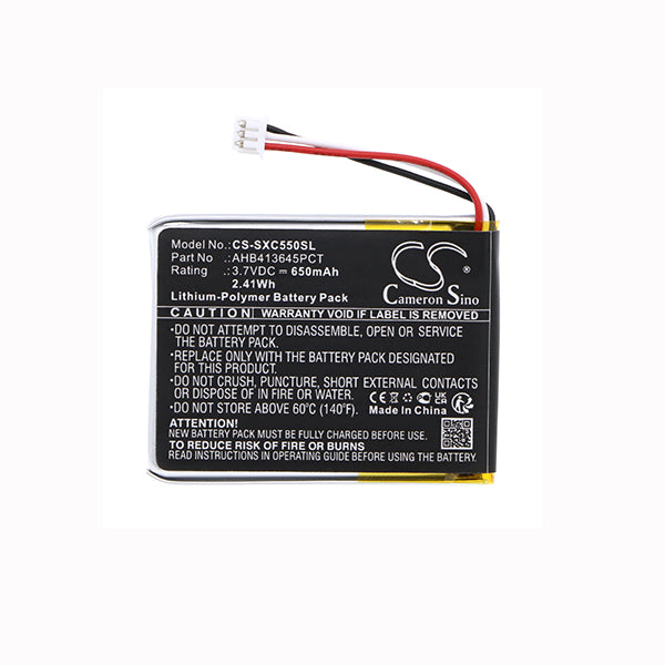 Cameron Sino Cs Sxc550Sl 650Mah Battery For Sennheiser Pxc 550 Headset