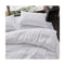 Tufted Ultra Soft Microfiber Quilt Cover Set  Single White