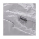 Tufted Ultra Soft Microfiber Quilt Cover Set  Super King White