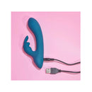 Playboy Pleasure Lil Rabbit Deep Teal Rechargeable Rabbit Vibrator