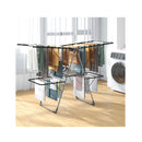 2 Tier Clothes Drying Rack Foldable With Gullwings And Sock Clips