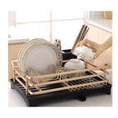 1 Tier Kitchen Sink Dish Rack Cup Plates Drying Drainer Rack Storage