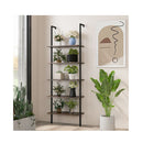 Wall Mounted Display Rack Bookshelf For Office Brown