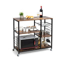 Industrial Kitchen Baker Rack With Lockable Universal Wheel