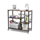Industrial Kitchen Baker Rack With Lockable Universal Wheel