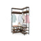 Corner Garment Rack L Shaped Clothes Rack With Shelves And 7 Hooks