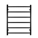 Round 6 Bars Electric Heated Towel Rack Stainless Steel Rails Warmer