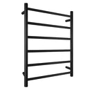 Round 6 Bars Electric Heated Towel Rack Stainless Steel Rails Warmer