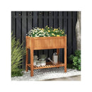 Raised Garden Bed With Storage Shelf