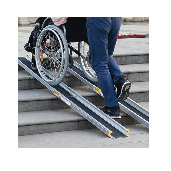 Aluminum Adjustable Loading Wheelchair Telescoping Track Ramp