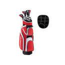 Ladies Complete Golf Club Set With Driver And Stand Bag Red