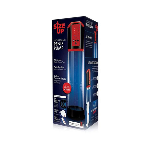 Size Up Rechargeable Penis Pump Clear Usb Rechargeable Penis Pump