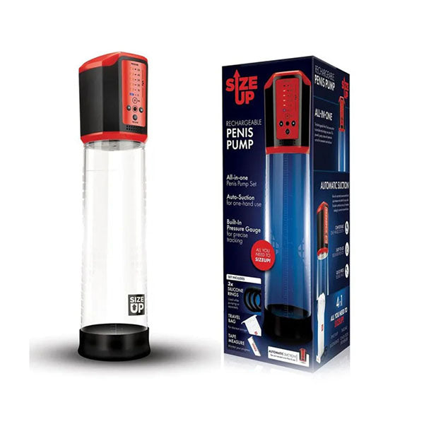Size Up Rechargeable Penis Pump Clear Usb Rechargeable Penis Pump