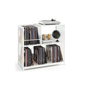3 Tier Record Player Stand Turntable End Table With 3 Dividers