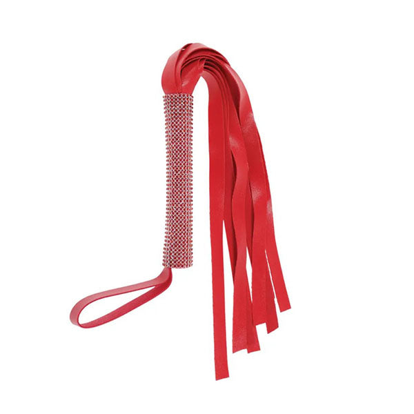 Sex And Mischief Amor Sparkle Flogger Red 33 Cm Flogger Whip