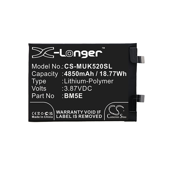 Cameron Sino Cs Muk520sl 4850mah Battery For Xiaomi Redmi K50 Pro