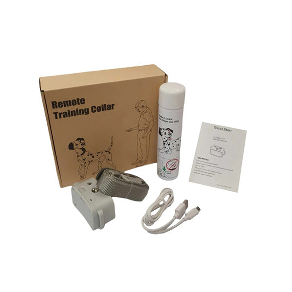 Dog Bark Collar Automatic Citronella Rechargeable Mist Spray Training