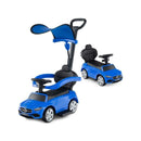 3 In 1 Ride On Push Car With Adjustable Canopy And Steering Push Bar