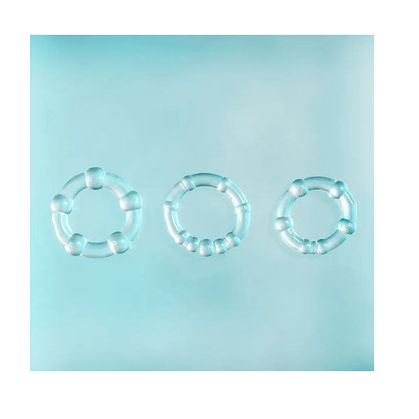 Selopa Erection Rings Clear Cock Rings Set Of 3