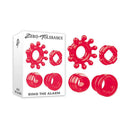 Zero Tolerance Ring The Alarm Red Cock Rings Set Of 4