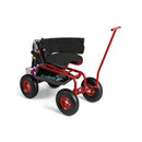 Rolling Garden Cart With Seat And Tool Storage