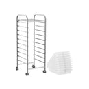 10 Drawers Rolling Storage Trolley Organizer Cart With Wheels