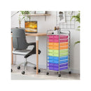 10 Drawers Rolling Storage Trolley Organizer Cart With Wheels