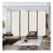 4 Panel Folding Room Divider With Lockable Wheels