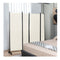 4 Panel Folding Room Divider With Lockable Wheels