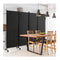 4 Panel Folding Room Divider With Lockable Wheels