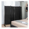 4 Panel Folding Room Divider With Lockable Wheels