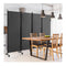 4 Panel Folding Room Divider With Lockable Wheels