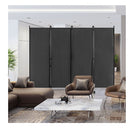 4 Panel Folding Room Divider With Lockable Wheels