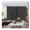 4 Panel Folding Room Divider With Lockable Wheels
