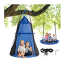 2 In 1 Tree Tent Swing Set With Adjustable Hanging Ropes For Kids