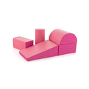 Kid Crawl Climb Foam Shapes Playset For Toddler Rose