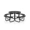Outdoor Round Picnic Table And Bench Set For 8