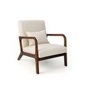 Modern Accent Chair With Rubber Wood Frame For Living Room