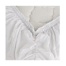 Bambury Split King Tru Fit Sheet Set White