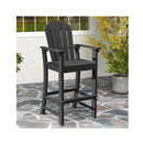 Outdoor Hdpe Tall Bar Adirondack Chair Patio Chair 30 Inches Height