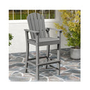Outdoor Hdpe Tall Bar Adirondack Chair Patio Chair 30 Inches Height