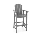 Outdoor Hdpe Tall Bar Adirondack Chair Patio Chair 30 Inches Height