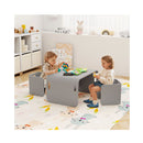 Kids Table And Chair Set With Storage Shelves